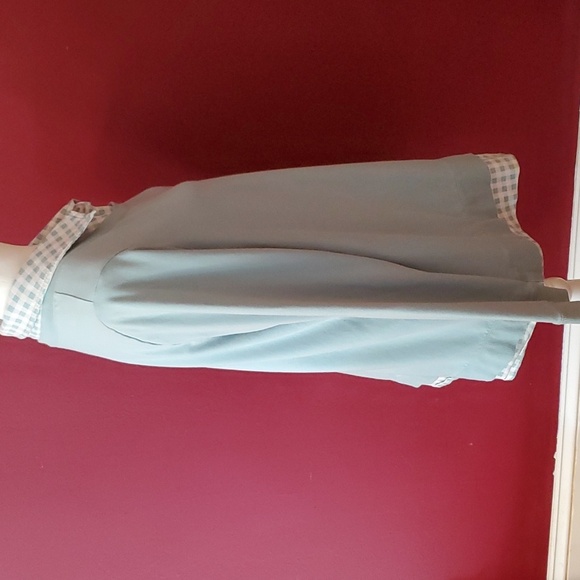 Denim & Co. Mint green French Terry long sleeve tunic Size Large - Picture 3 of 7